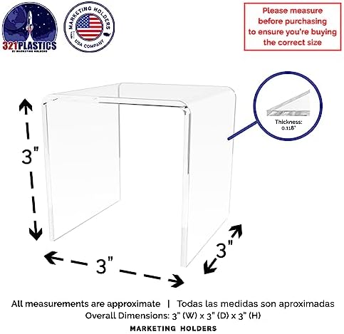 Marketing Holders 4 Pack Acrylic Riser Display Stand