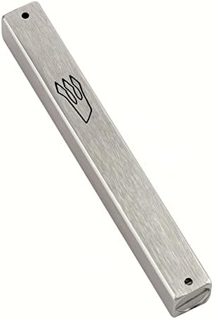 Peer Hastam Silver Aluminum Weather-Proof Mezuzah Case 36 Inches