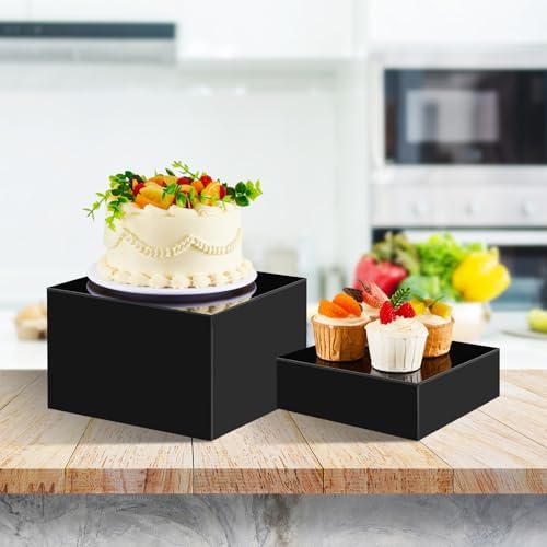 Sintuff 5 Pcs Acrylic Risers Display Stands
