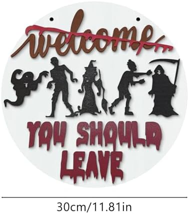 Halloween Horror Welcome Sign Front Door