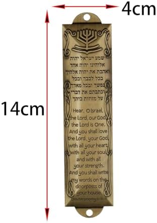 Elegant Gold Mezuzah Cover for Door Frame