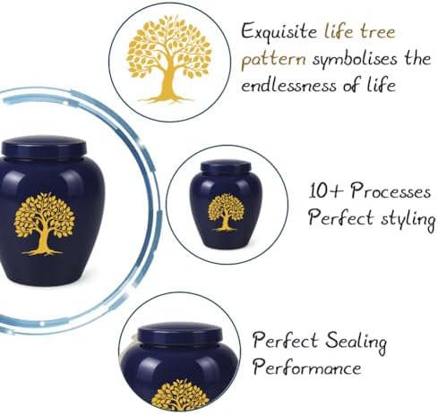 Keepsake Urns for Human Ashes Ceramic Tree of Life Design