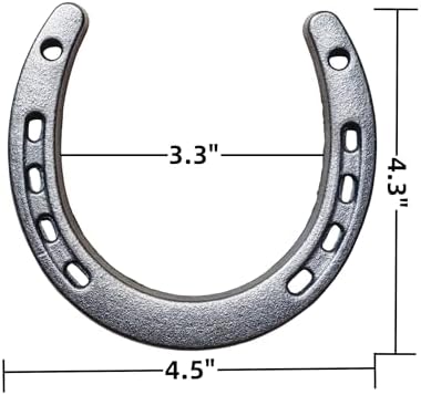 Desyeryamimi 12 Piece Cast Iron Horse Shoes Wall Decor