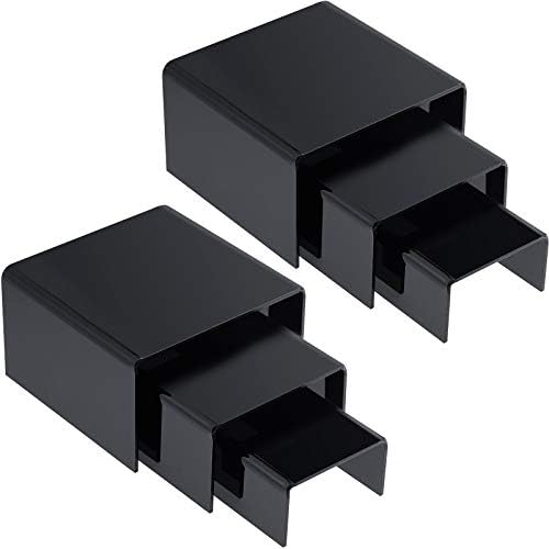 Chuangdi 2 Sets Acrylic Display Risers Black