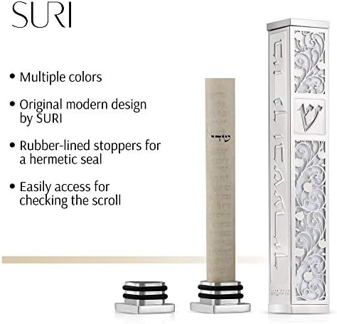 SURI Mezuzah Door Ornament - Modern Jerusalem Design