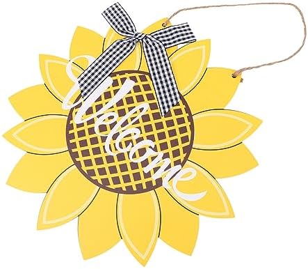 Sunflower Door Welcome Sign Decorative Wall Hanging