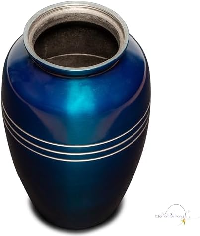 Eternal Harmony Large Urn for Ashes 7x11 Blue