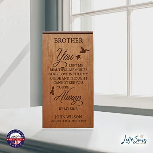 LifeSong Milestones Custom Engraved Urn for Adult Male Ashes