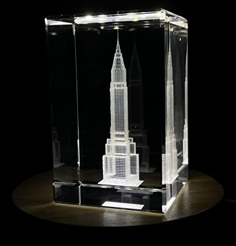 Chrysler Building 3D Engraved Crystal Keepsake