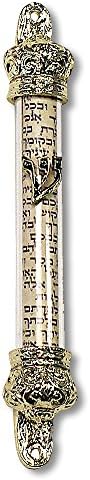 My Daily Styles Metal Yellow Gold-Tone Mezuzah Case 5