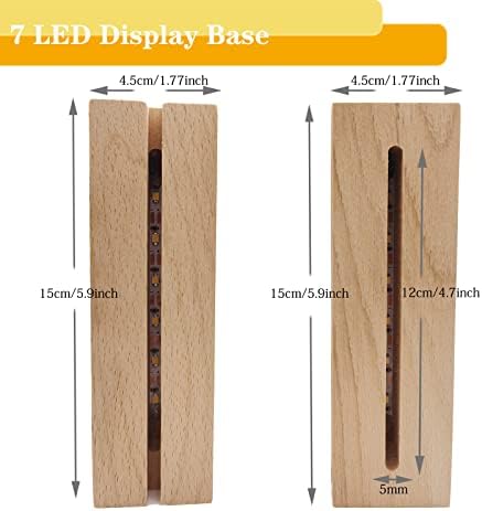 6 Inch Rectangle LED Lighted Display Base Stand