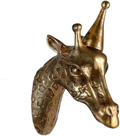 Creative Co Op Cast Aluminum Giraffe Wall Sculpture