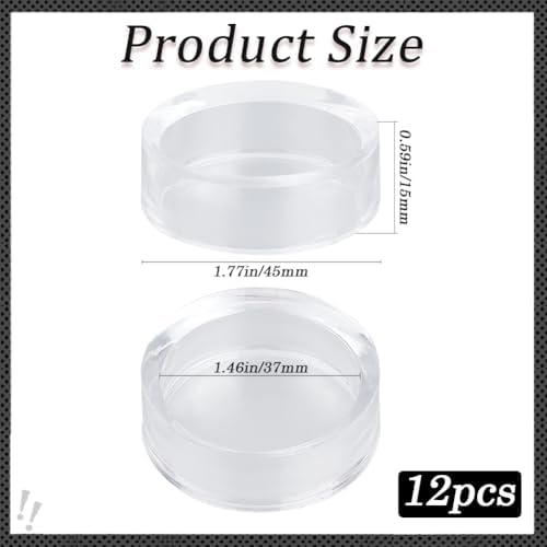GORGECRAFT 12Pcs Clear Acrylic Risers Display Stands