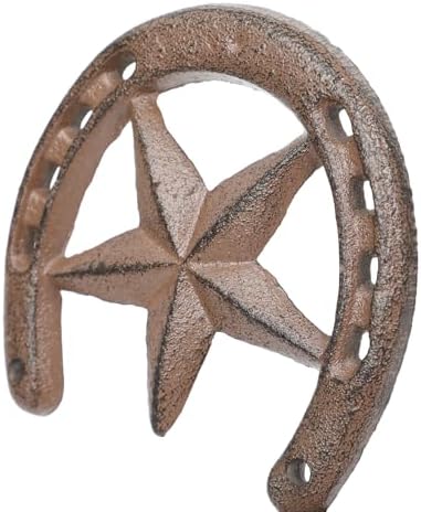 Parceria Cast Iron Horseshoe Star Wall Decor