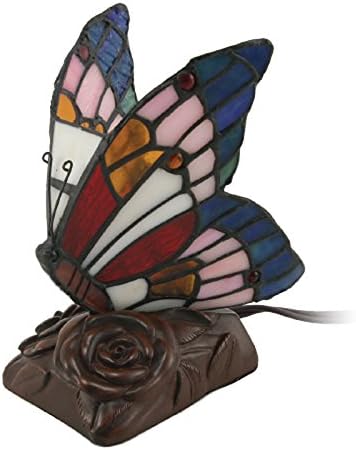 OneWorld Memorials Butterfly Glass Keepsake Urn - Blue 1 Cubic Inch Capacity