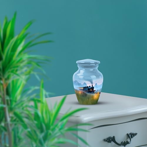 Train Miniature Burial Urns for Human Ashes - Pack of 2