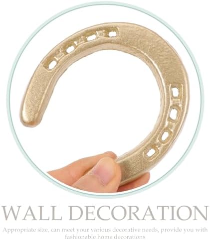 Garneck Cast Iron Horseshoe Wall Decor Gold