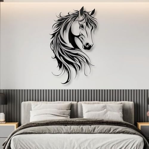 Huefoam Horse Metal Wall Art Decor Sculpture