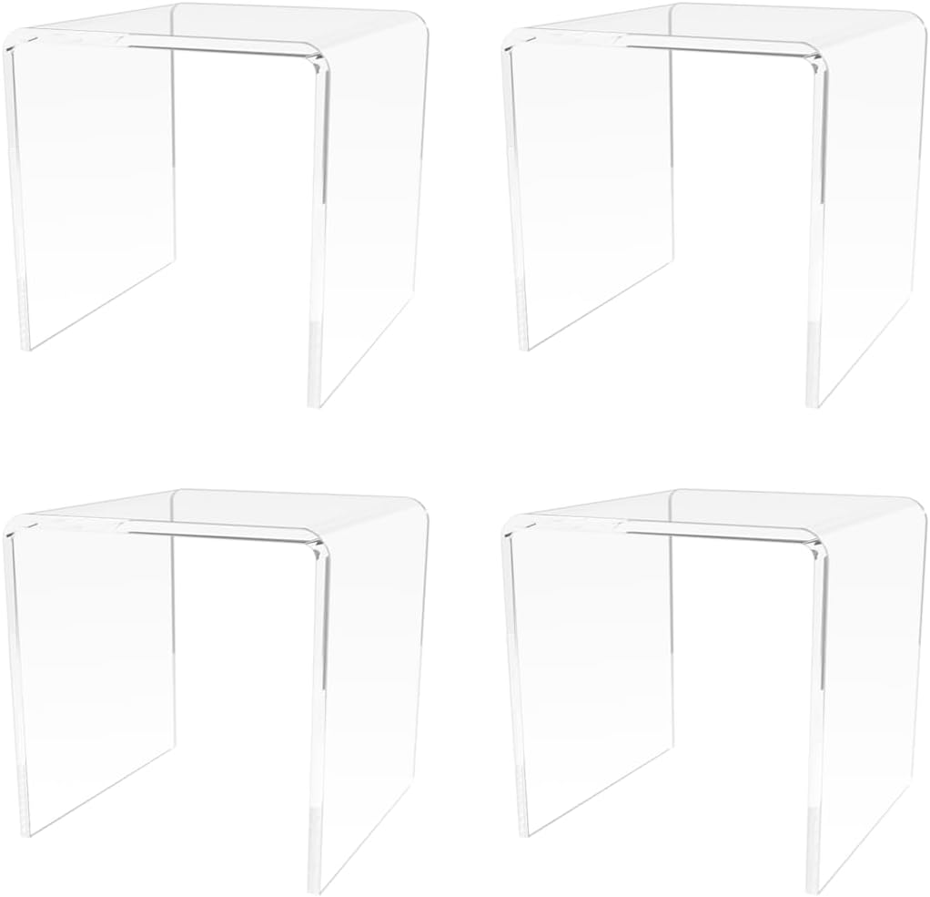 Marketing Holders 4 Pack Acrylic Riser Display Stand