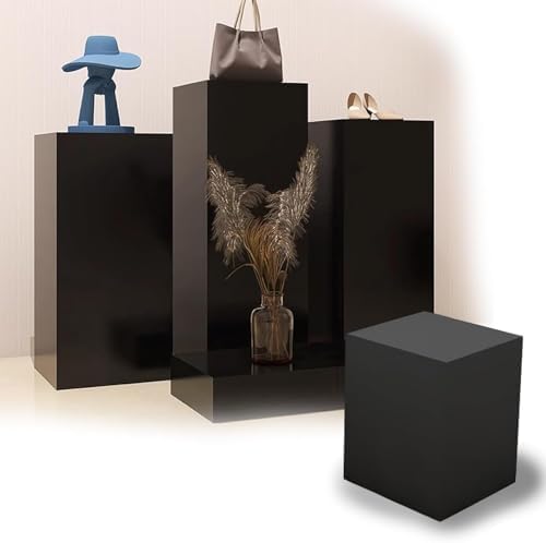 ZHFENGZHOU Display Riser Pedestal Stand Black Square