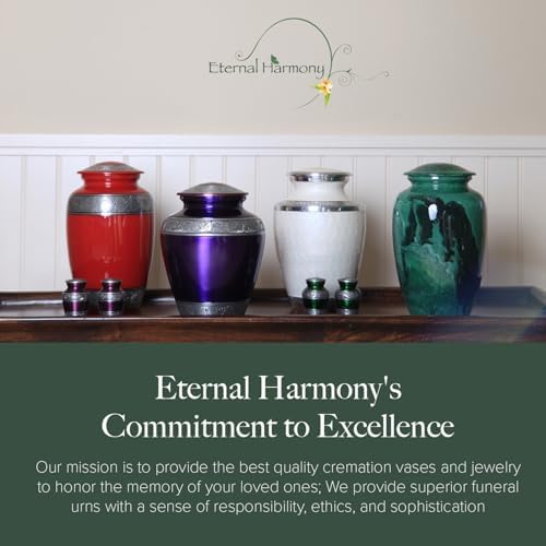 Eternal Harmony Large Urn for Ashes 7x11 Blue