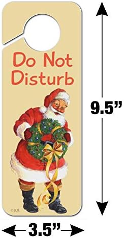 GRAPHICS AND MORE Christmas Santa Wreath Door Knob Hanger Sign