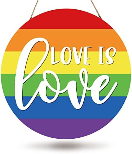 8x8 Rainbow Wooden Hanging Sign Home Decor