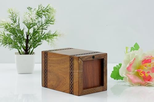 Handmade Rosewood Deer Urn Small 40 Cubic Inches
