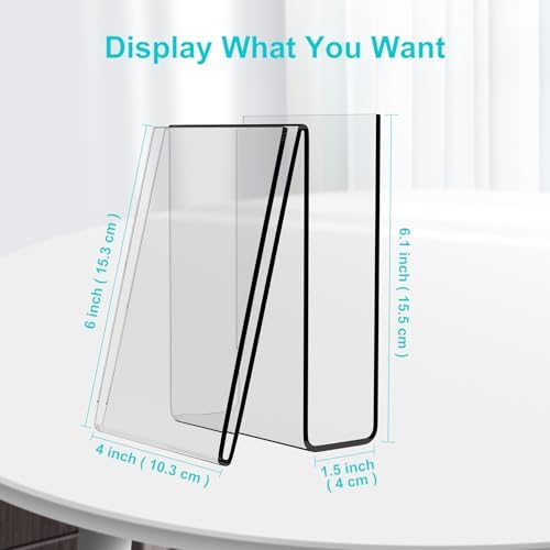 Boloyo Acrylic Easel Display Stand 4PC 6x4 Inch Holder