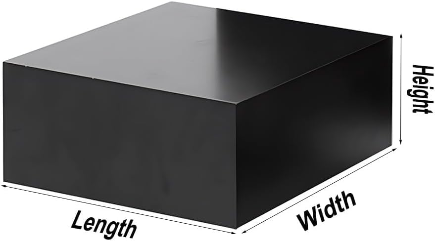 ZHFENGZHOU Display Riser Pedestal Stand Black Square