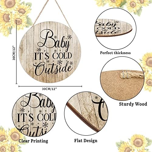 Farmhouse Front Door Hanger Funny Wood Sign 12x12