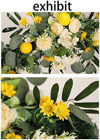 Belupai 275in Artificial Peony Daisy Swag with Lights