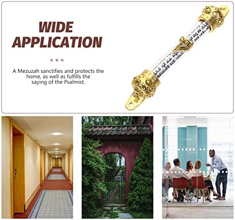 Happyyami Metal Mezuzah Scroll Door Decor