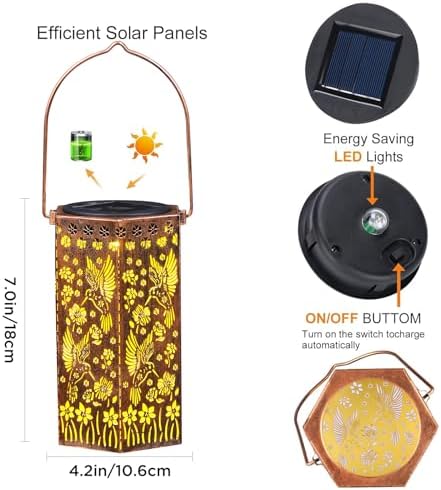Styleonme Hummingbird Solar Light Decor Mobile