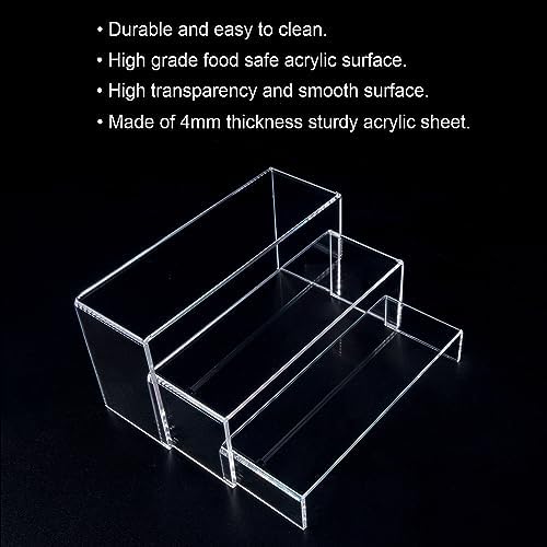OLACHIKKO Acrylic Riser Display Stands 2 Set