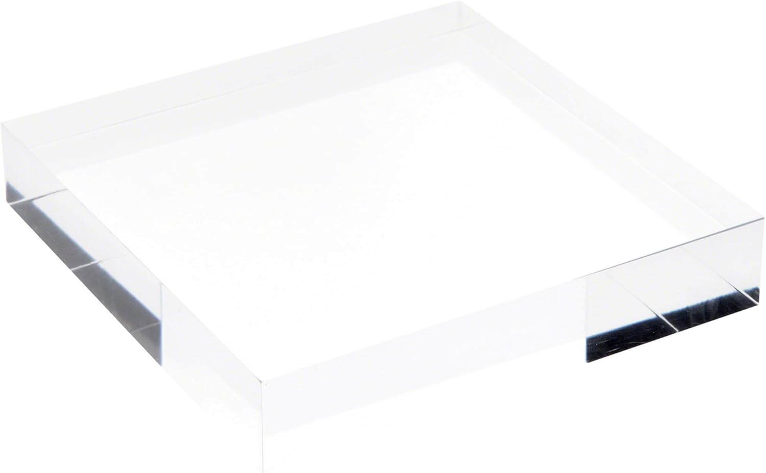 Plymor Clear Acrylic Display Block 1x5x5 Inches