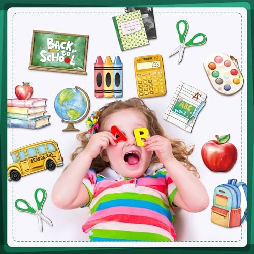 36 Pcs Back to School Wooden Hanging Ornaments