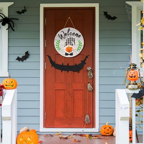 Geetery 12 Inch Decorative Welcome Sign with Interchangeable Holiday Symbols