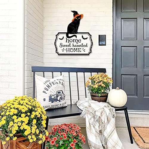 Halloween 3D Black Cat Door Hanger Decor Sign