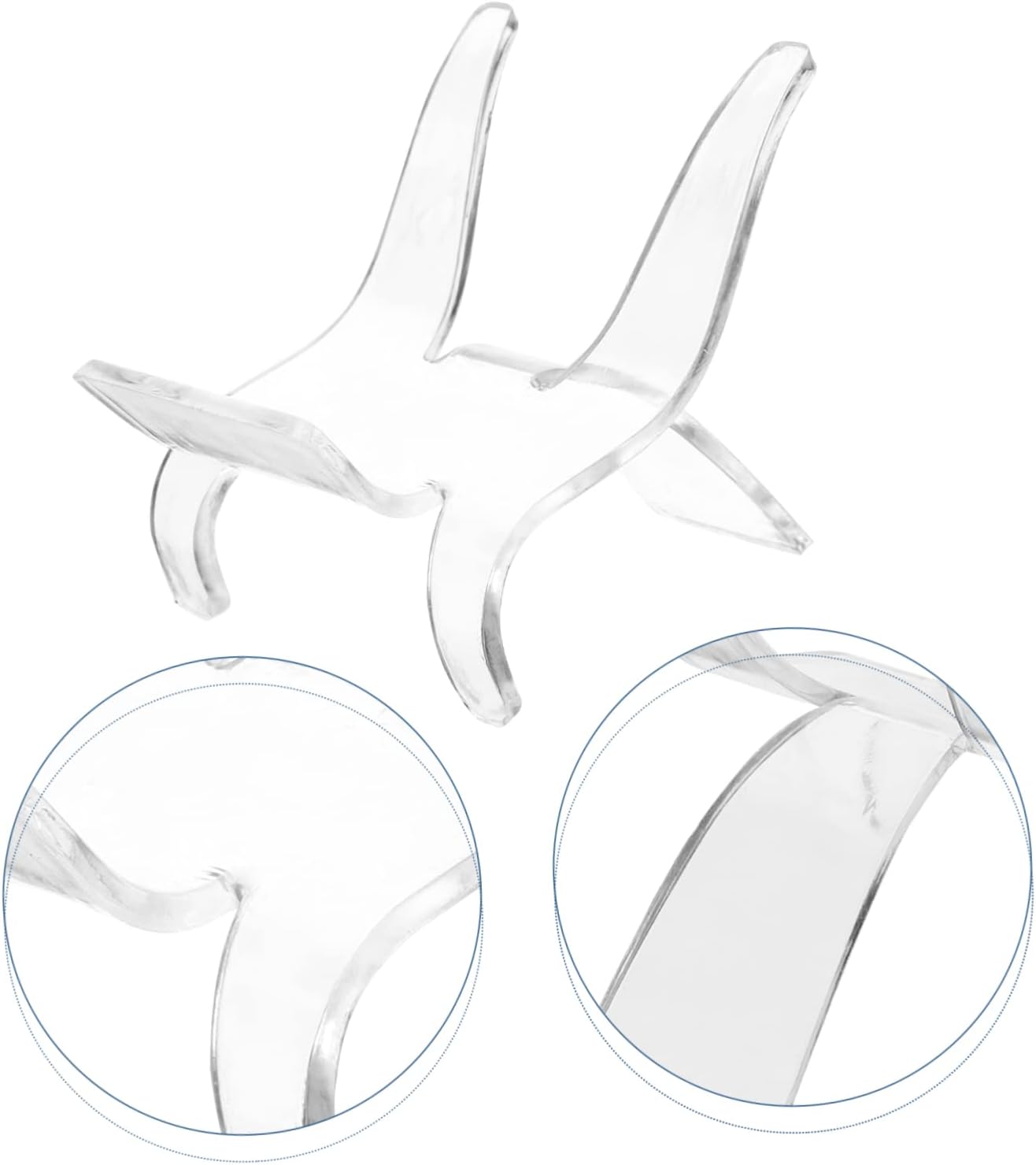 10pcs Clear Acrylic Display Stands for Stones Minerals Collectibles
