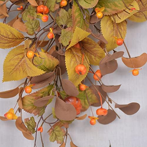 Fall Harvest Teardrop Swag Artificial Decor Thanksgiving Door Wall