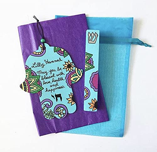 Personalized Hamsa and Mezuzah Jewish Gift Set
