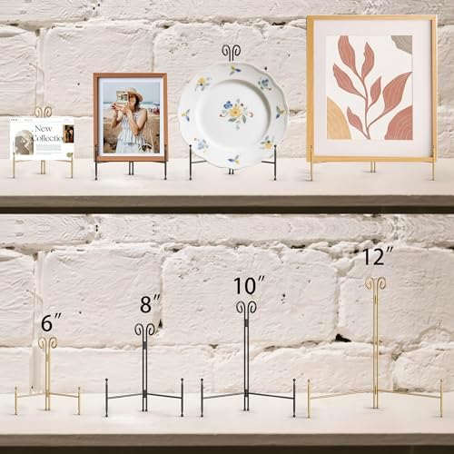 Foldable Metal Plate Stand for Home Decor