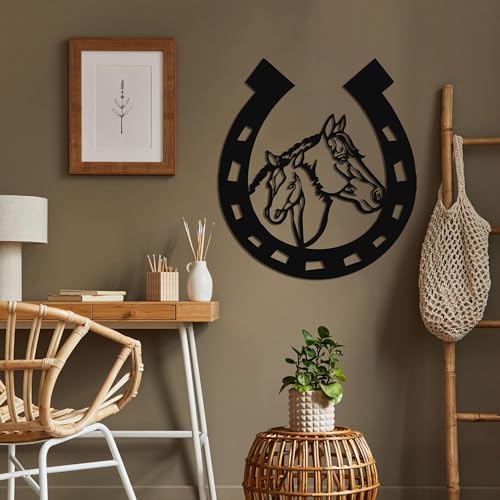 DEKADRON Metal Horse Head Wall Art Sculpture