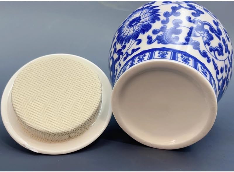 Plum Blossom Ceramic Small Urn for Pet or Human Ashes