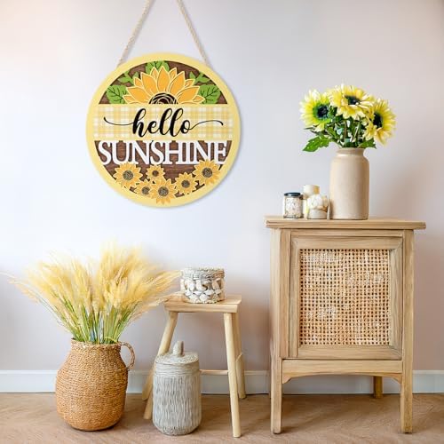 CHDITB 3D Hello Sunshine Front Door Wreath