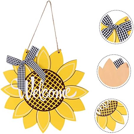 Sunflower Door Welcome Sign Decorative Wall Hanging