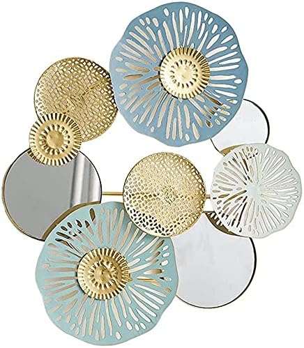 Mirrored Flower Wall Sculpture Decor Metal Art