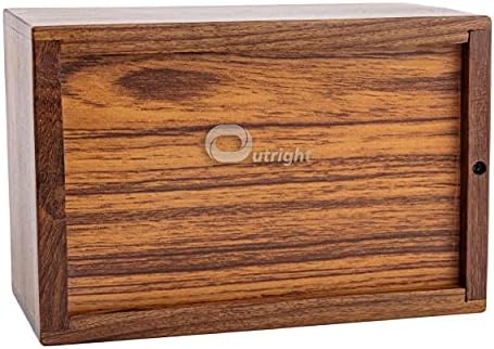 Outright Extra Small Wooden Cremation Urn with Tree of Life Engraving