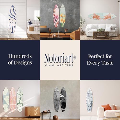 Flamingo in Colors Surfboard Acrylic Wall Art 15x60